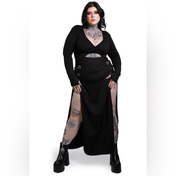 Forest Ink Dresses & Skirts - Forest Ink Nightshade Gothic Maxi Dress in Black